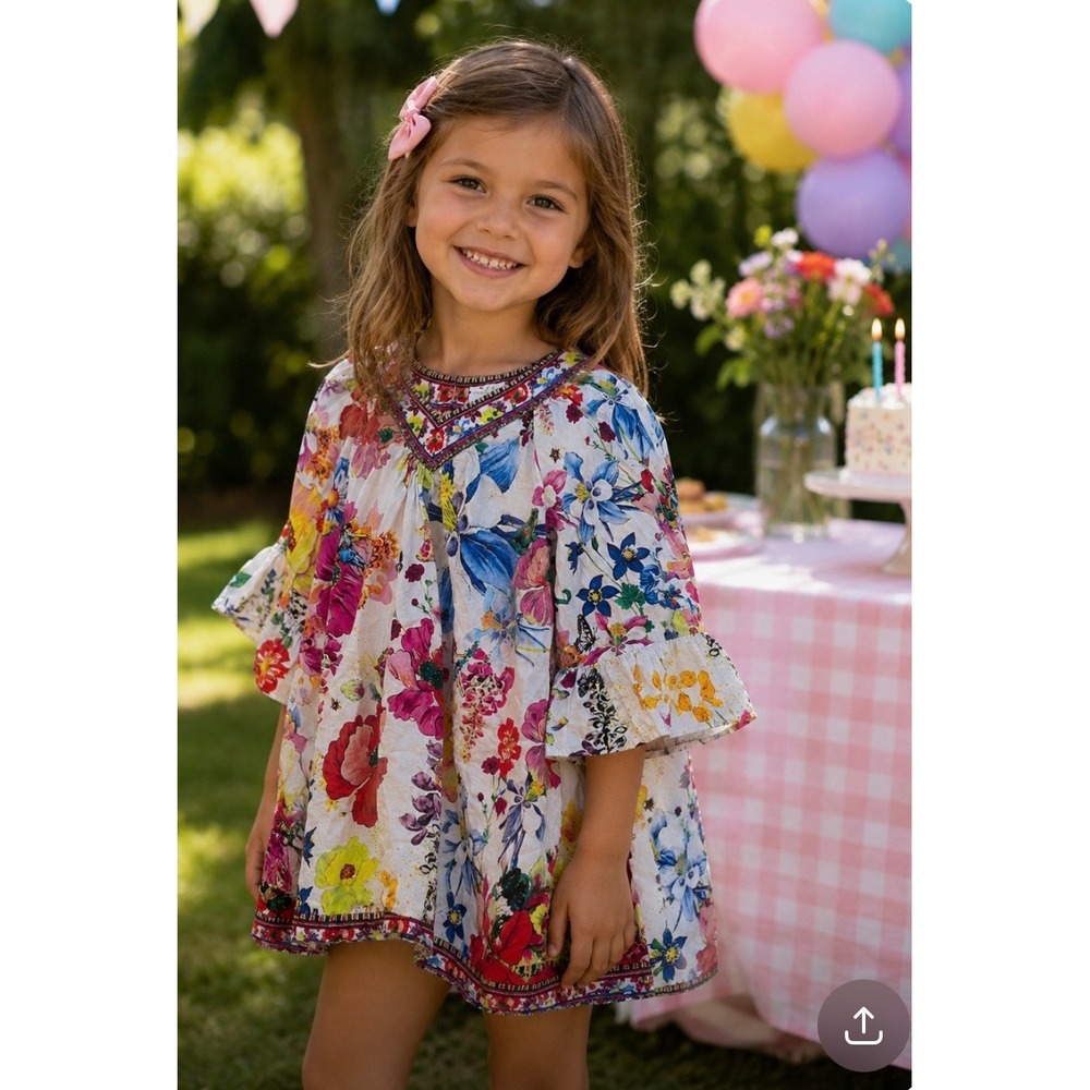 Milla by Camilla Kids Fairy Gang Floral Prin Top Embellished Boho